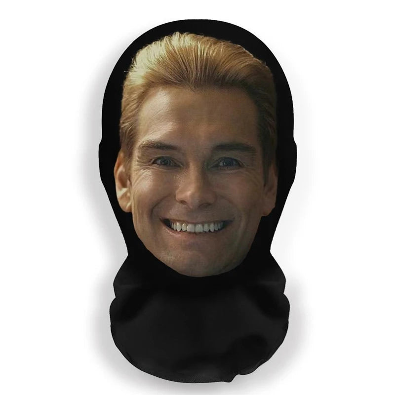 New 3D Printed Kanye Mask Elastic Mesh Full Face Mask Cosplay Headwear For Men Women  Party Simulation Fashion Hat Headgear