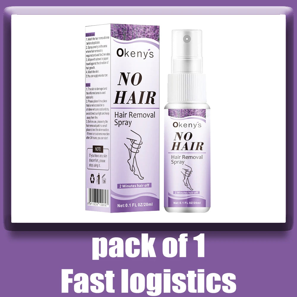 2 Minutes Quick Hair Removal Spray Painless Hair Growth Inhibitor Arms Arms Legs Permanent Hair Removal for Men Women 2025