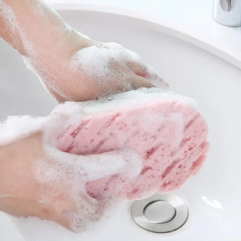 Soft Bath Sponge Body Scrub Bast Wisp Massage Brush Body Washcloth Skin Scrubber Relax Exfoliating Skincare Shower Accessories