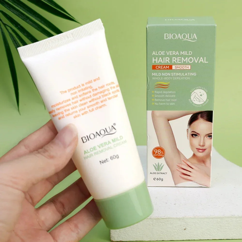 Fast Mild Hair Removal Cream Hair Growth Inhibitor Arm Armpit Leg Permanent Depilatory Moisturizing Beauty Smooth Body Skin Care