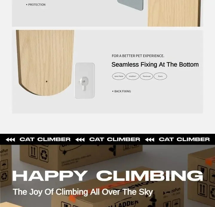 4-Levels Versatile Cat Climber Shelves Wooden Vertical Cats Board Shelf Hanging On Door Steady Cat Tree Tower cat Climbing Frame