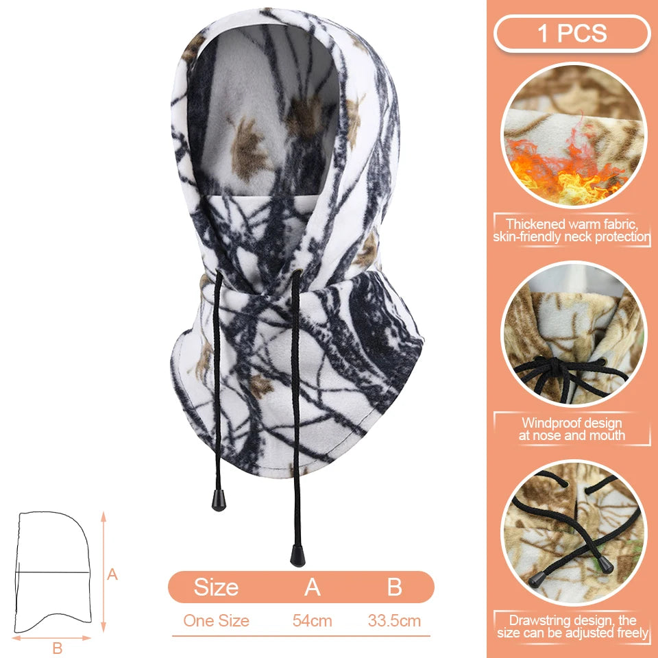 KoKossi Polar Fleece Winter Warm Face Mask Windproof Balaclava Neck Warmer Sport Ski Mask Motorcycle Cycling Hat For Men Women