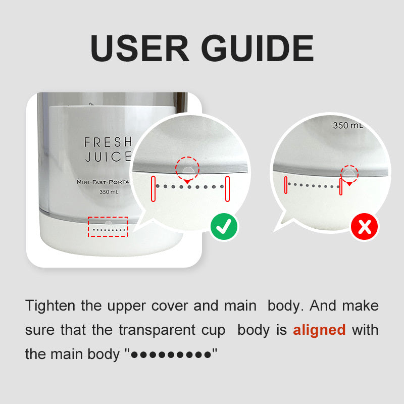 [Portable Fruit Blender] Wireless Mini Fruit Blender Juicer - 350ML Portable Electric, Perfect for On-the-Go!