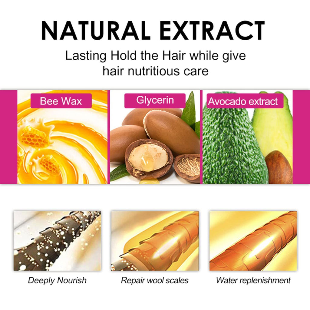 Wax Stick, Flyaways Styling Wax Stick for Hair Edge Control and Hair Styling, Children's Hair Styling Wax Stick