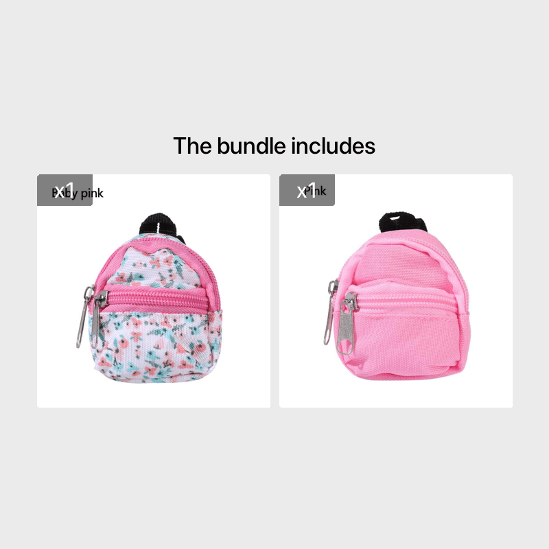 For LABUBU 11.81inch Doll 1/6 BJD Doll Mini Bag Backpack Mini Doll Bag Doll House Decoration Toy Accessories For Gifts Halloween, Christmas Gift